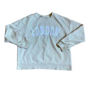 Scotch & Soda Tan London Applique Terry Sweatshirt US M